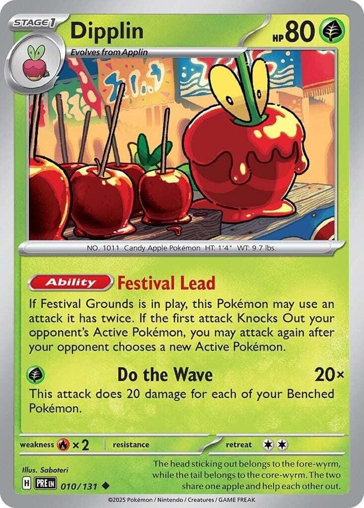 Dipplin (010/131) [Scarlet & Violet: Prismatic Evolutions] - Pokemon Cards For Your TCG Needs!