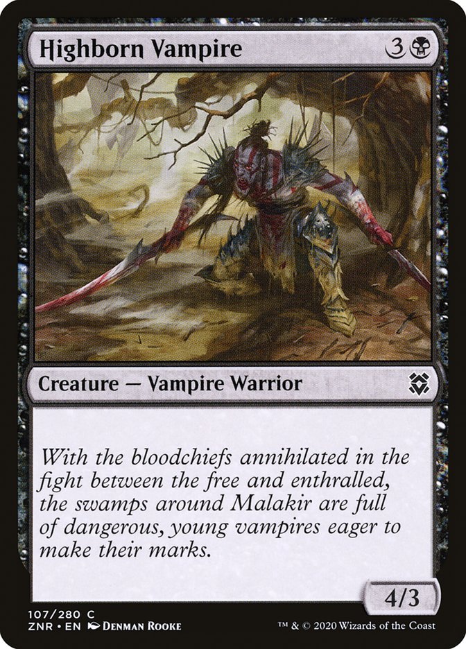 Highborn Vampire [Zendikar Rising] Magic: The Gathering