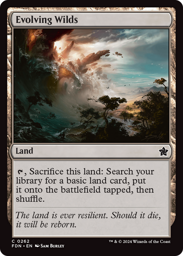 Evolving Wilds [Foundations] Magic: The Gathering