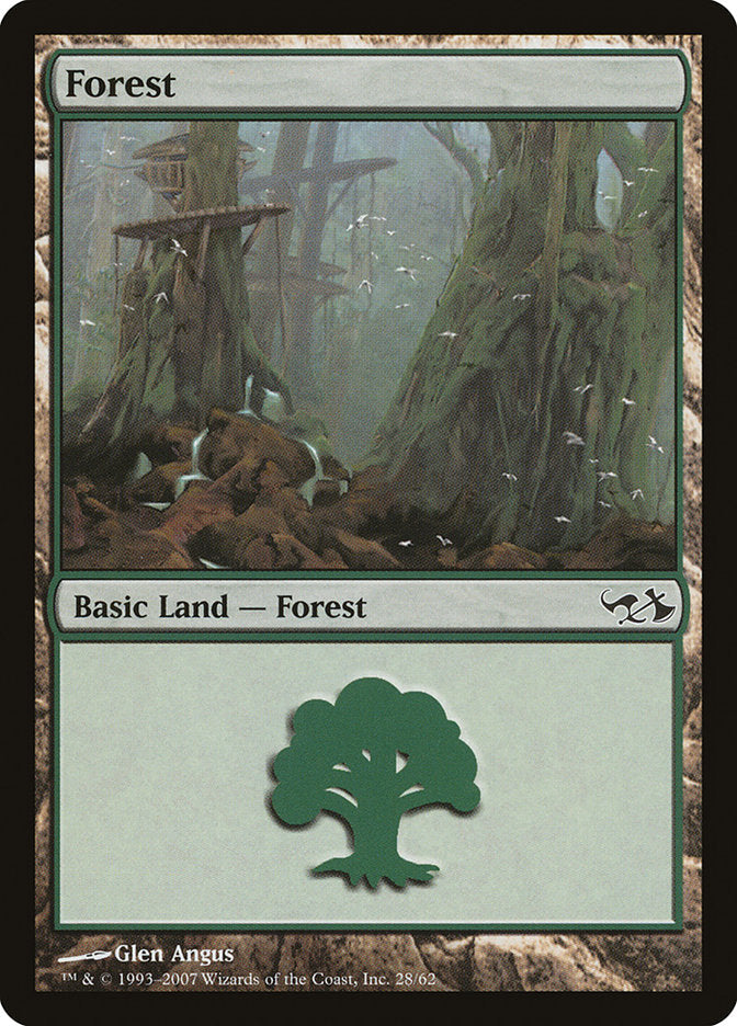Forest (28) [Duel Decks: Elves vs. Goblins] Magic: The Gathering