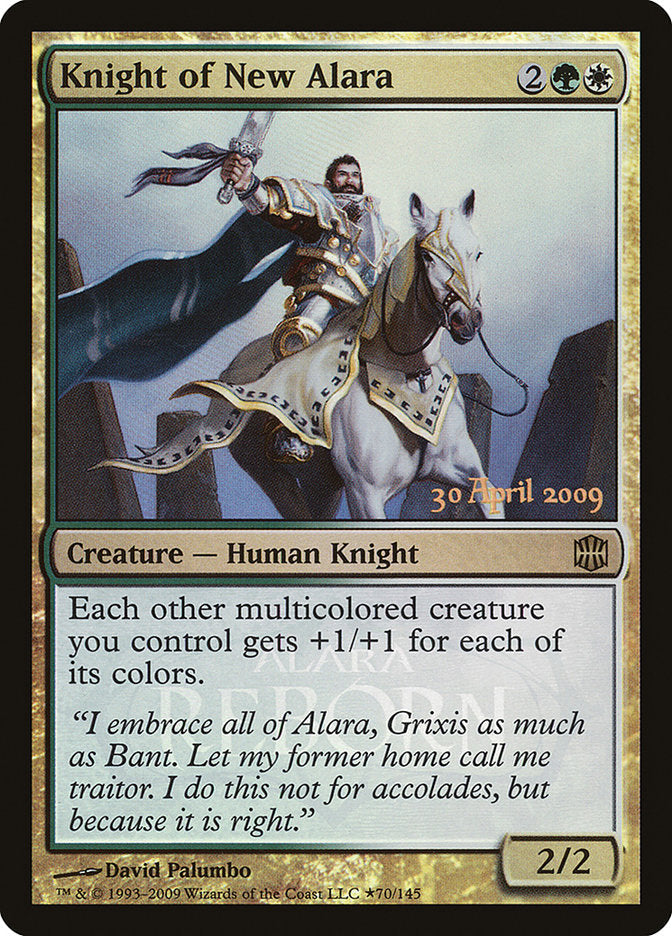 Knight of New Alara (Launch) [Alara Reborn Promos] Magic: The Gathering