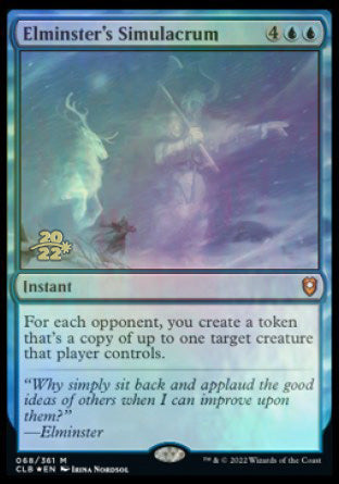 Elminster's Simulacrum [Commander Legends: Battle for Baldur's Gate Prerelease Promos] Magic: The Gathering