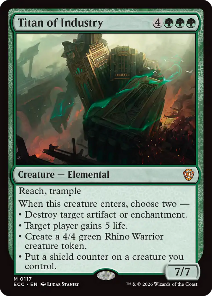 Titan of Industry [Lorwyn Eclipsed Commander] Magic: The Gathering