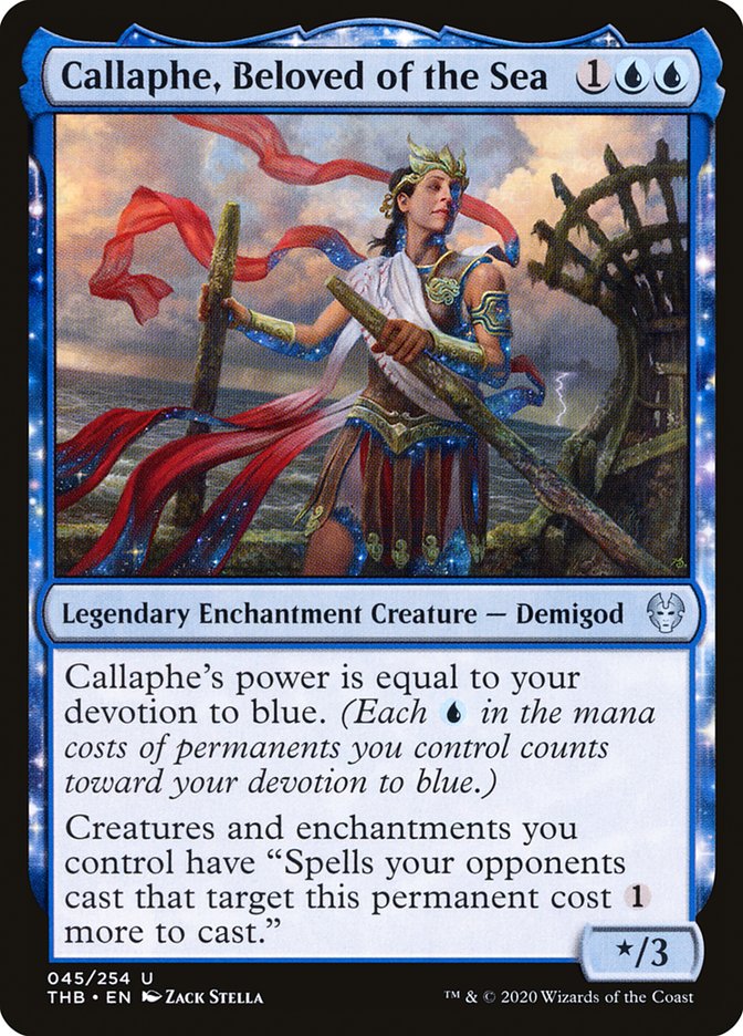 Callaphe, Beloved of the Sea [Theros Beyond Death] Magic: The Gathering