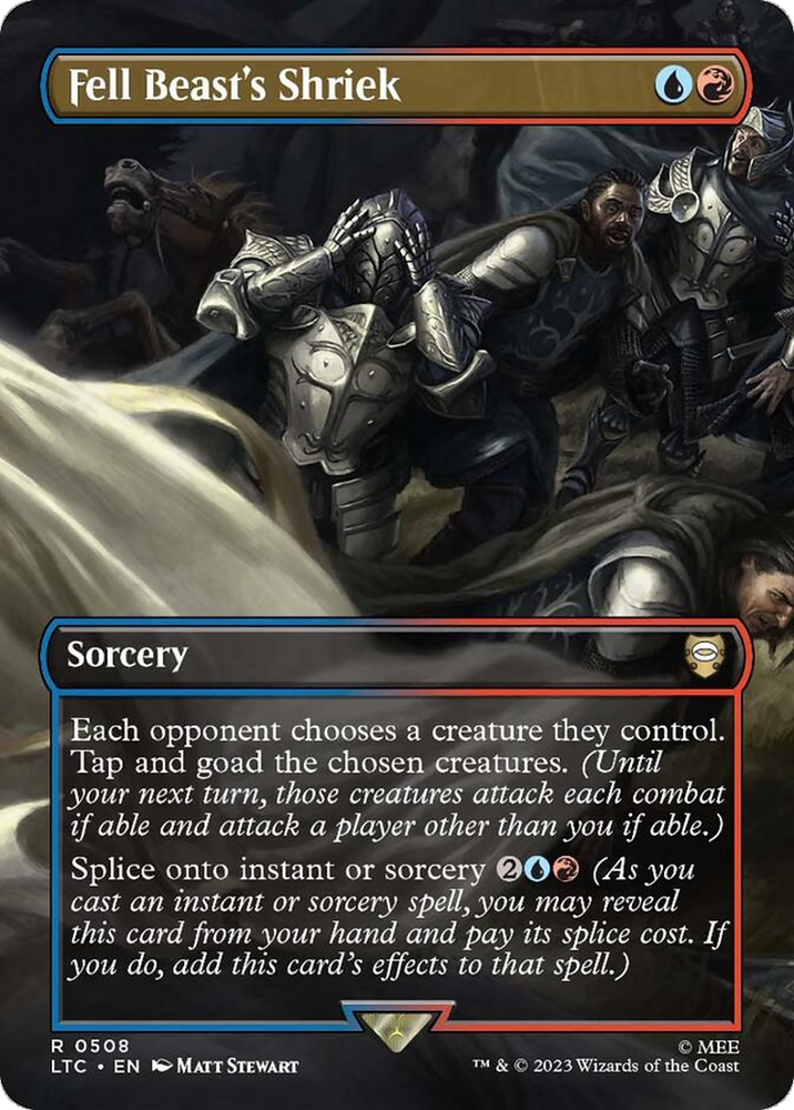 Fell Beast's Shriek (Borderless) [The Lord of the Rings: Tales of Middle-Earth Commander] Magic: The Gathering