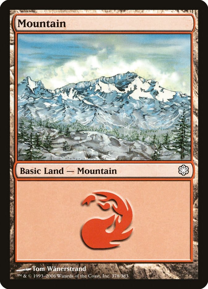 Mountain (378) [Coldsnap Theme Decks] Magic: The Gathering
