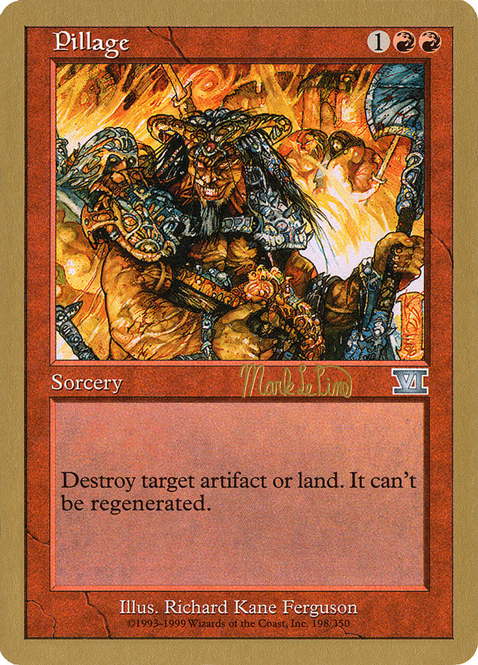 Pillage (Mark Le Pine) [World Championship Decks 1999] Magic: The Gathering