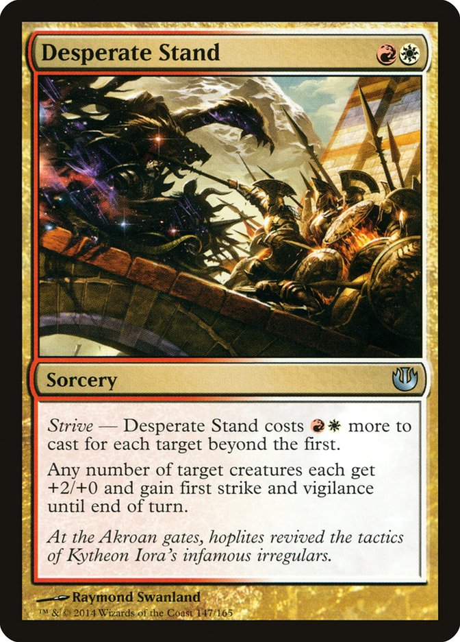 Desperate Stand [Journey into Nyx] Magic: The Gathering