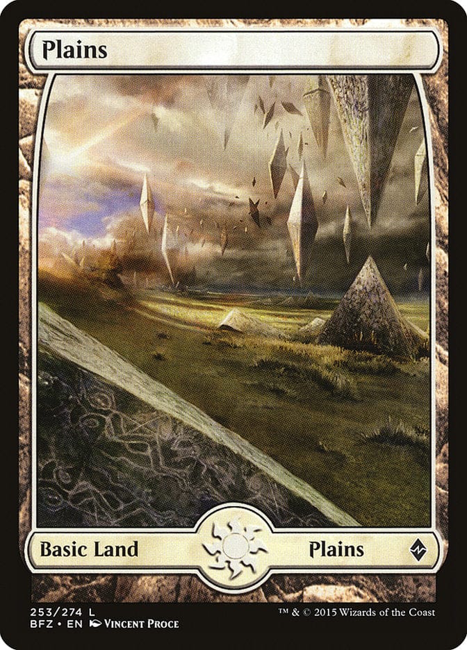 Plains (253) (Full Art) [Battle for Zendikar] Magic: The Gathering