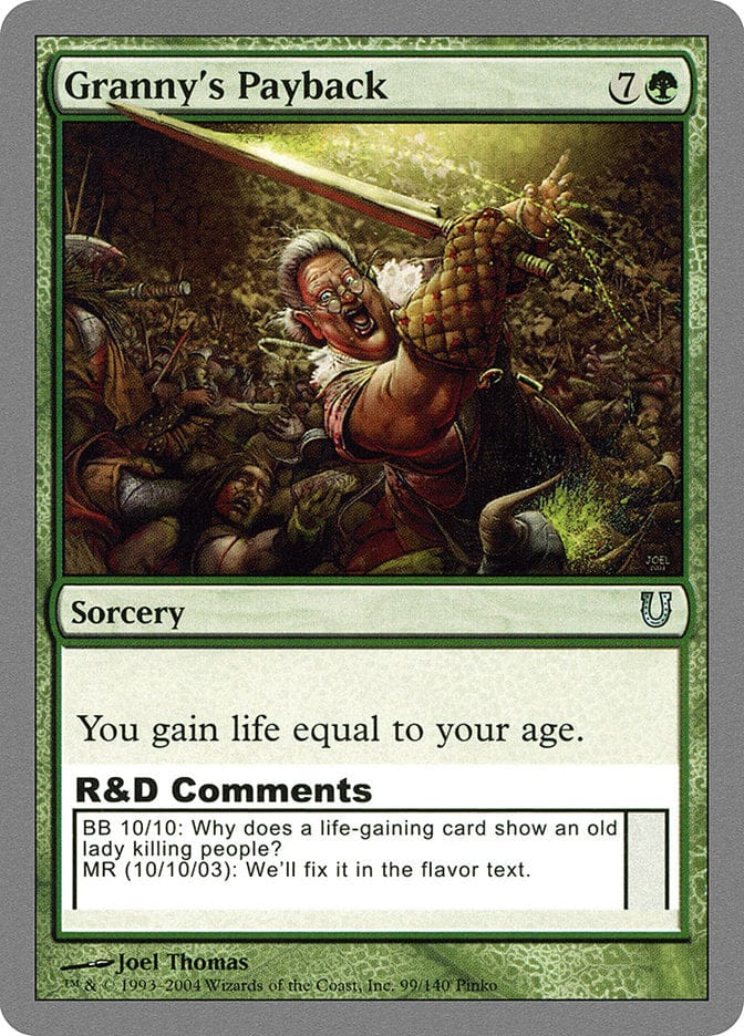 Granny's Payback [Unhinged] Magic: The Gathering