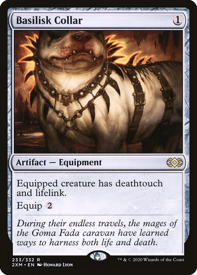 Basilisk Collar [Double Masters] Magic: The Gathering