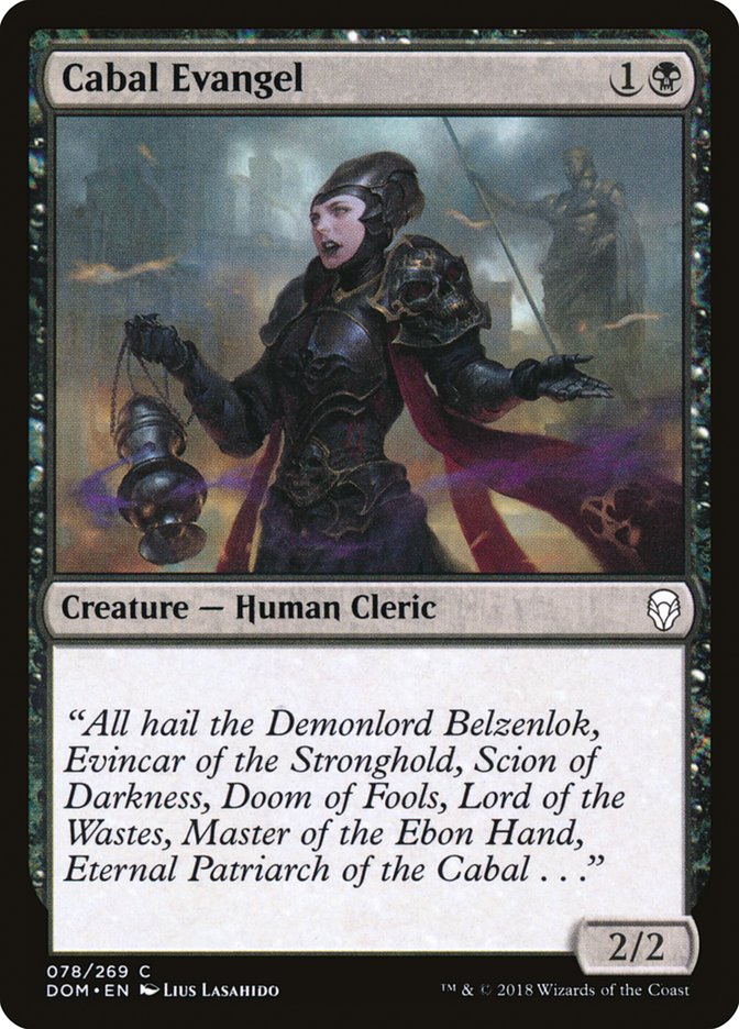 Cabal Evangel [Dominaria] Magic: The Gathering