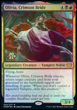 Olivia, Crimson Bride [Innistrad: Crimson Vow Prerelease Promos] Magic: The Gathering