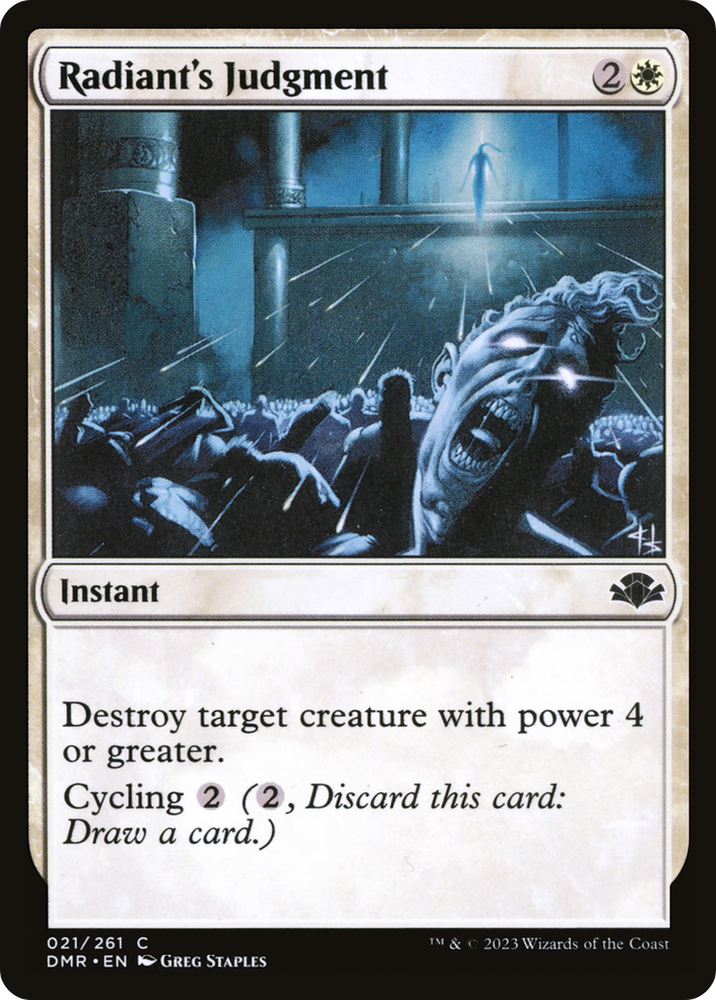 Radiant's Judgment [Dominaria Remastered] Magic: The Gathering
