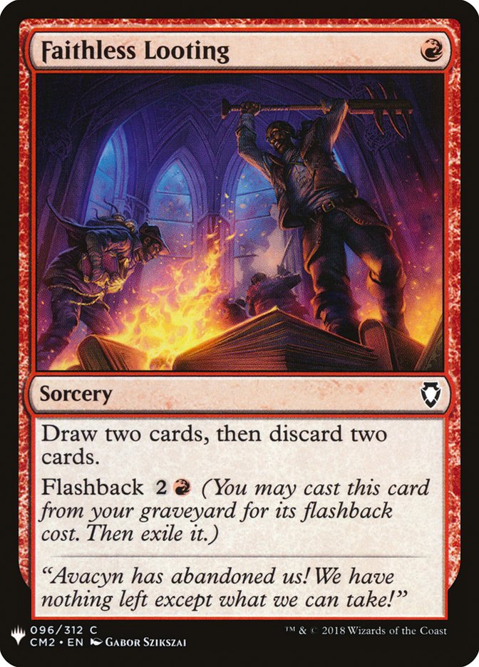 Faithless Looting [Mystery Booster] Magic: The Gathering