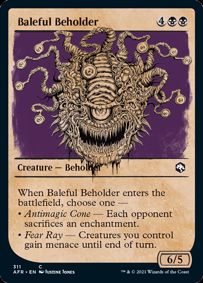 Baleful Beholder (Showcase) [Dungeons & Dragons: Adventures in the Forgotten Realms] Magic: The Gathering