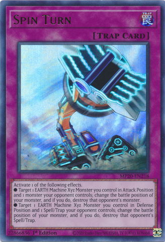 Spin Turn [MP20-EN218] Ultra Rare - Yugioh Cards For Your TCG Needs!
