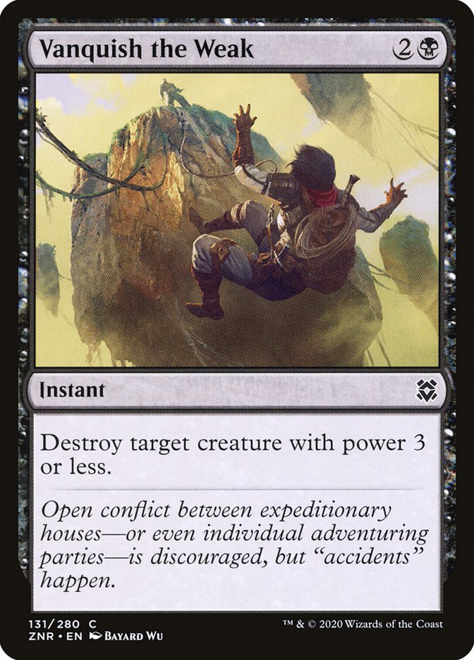 Vanquish the Weak [Zendikar Rising] Magic: The Gathering