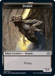 Demon // Marit Lage Double-Sided Token [Double Masters Tokens] Magic: The Gathering
