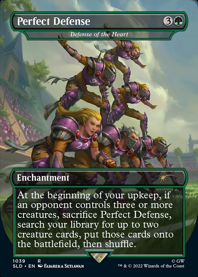 Perfect Defense - Defense of the Heart (Borderless) [Secret Lair Drop Series] Magic: The Gathering