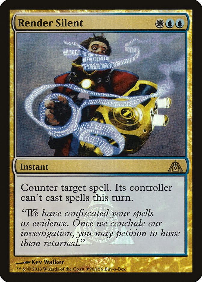 Render Silent (Buy-A-Box) [Dragon's Maze Promos] Magic: The Gathering