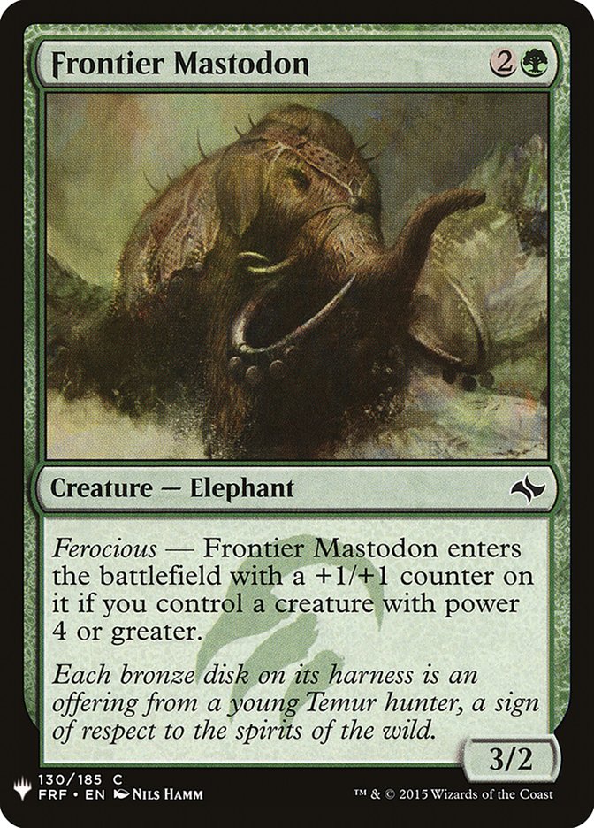 Frontier Mastodon [Mystery Booster] Magic: The Gathering