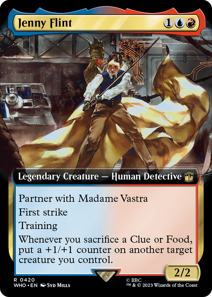 Jenny Flint (Extended Art) [Doctor Who] Magic: The Gathering