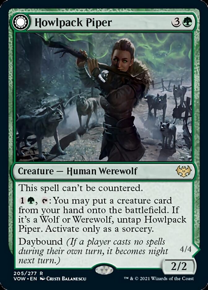Howlpack Piper // Wildsong Howler [Innistrad: Crimson Vow] Magic: The Gathering