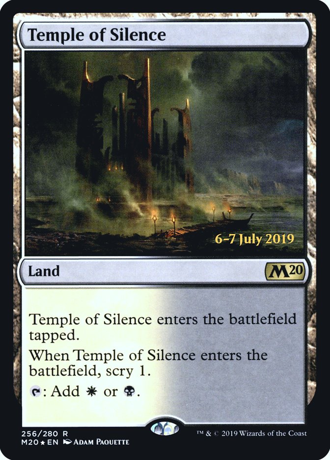 Temple of Silence [Core Set 2020 Prerelease Promos] Magic: The Gathering