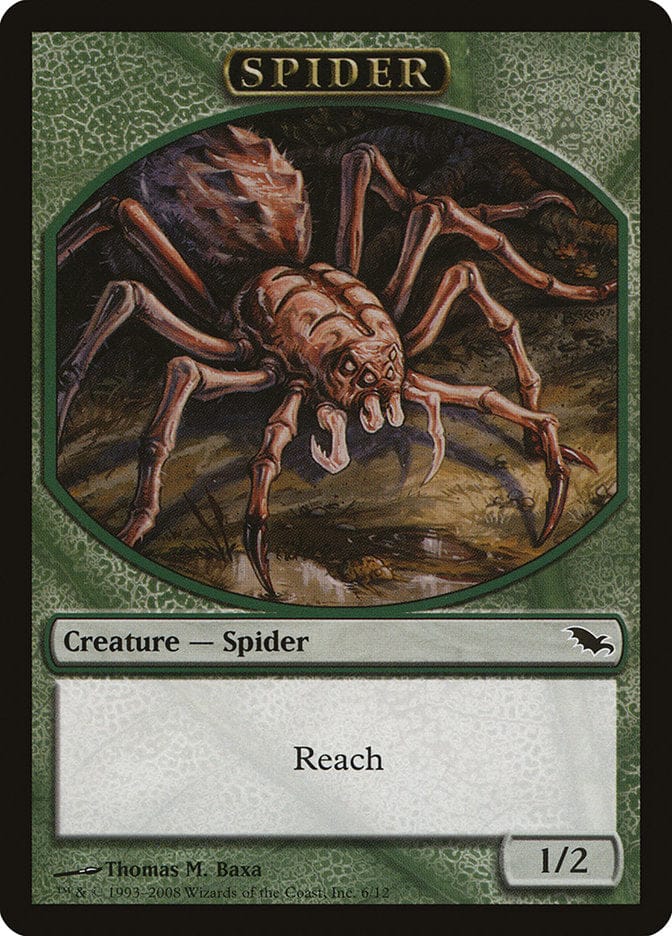 Spider Token [Shadowmoor Tokens] Magic: The Gathering