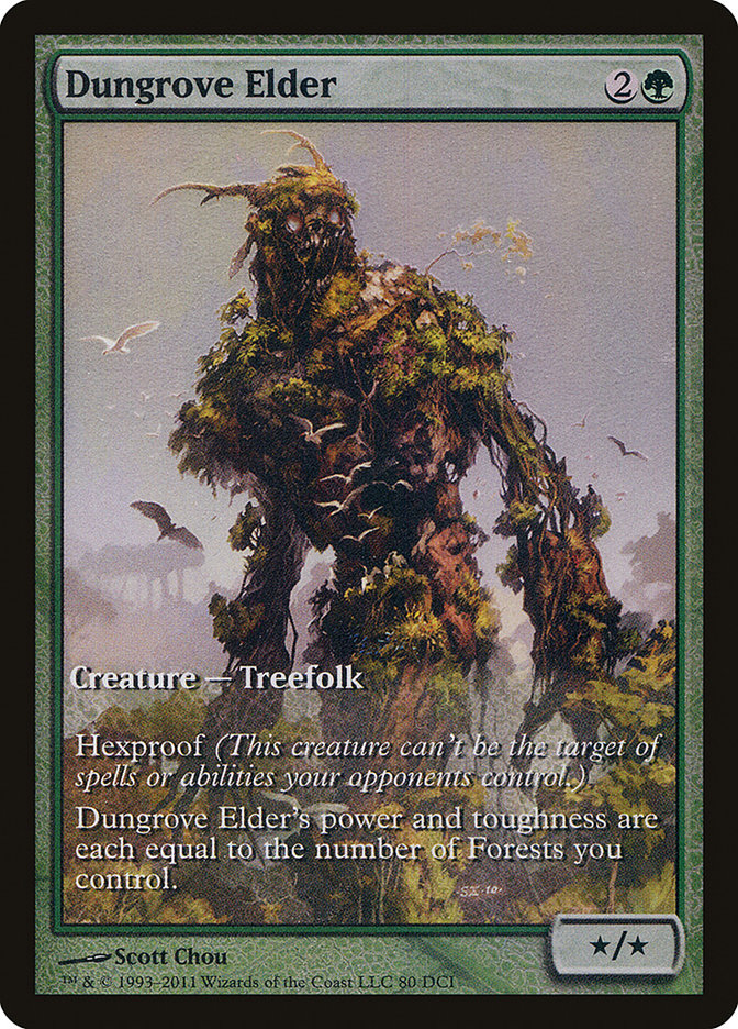 Dungrove Elder (Extended Art) [Magic 2012 Promos] Magic: The Gathering
