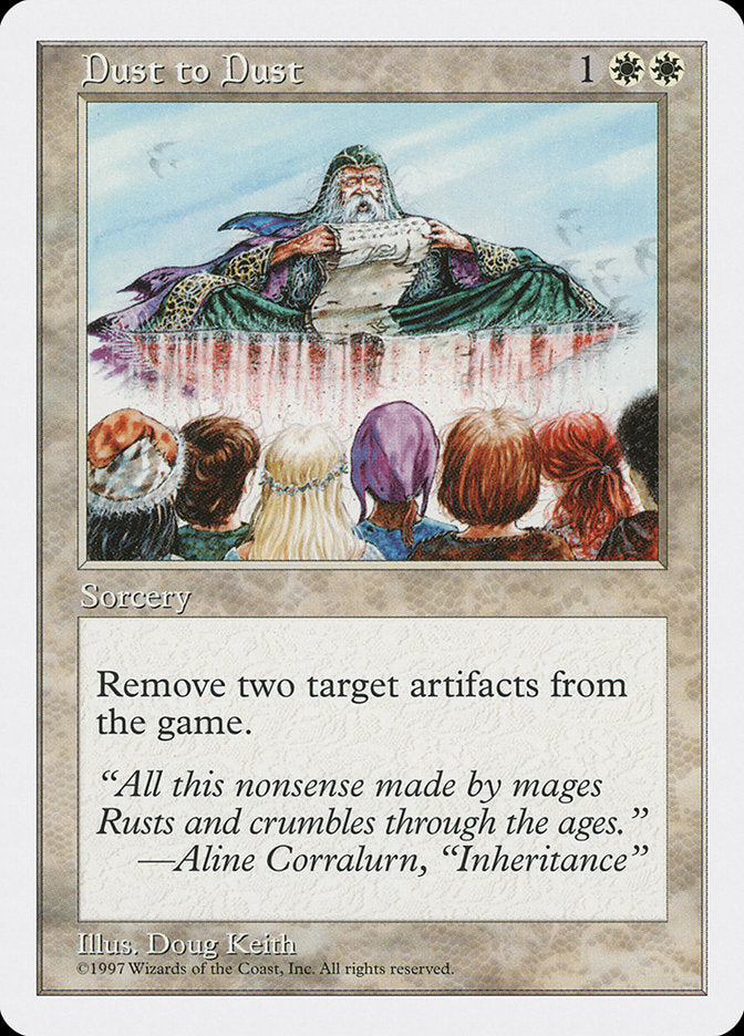 Dust to Dust [Fifth Edition] Magic: The Gathering