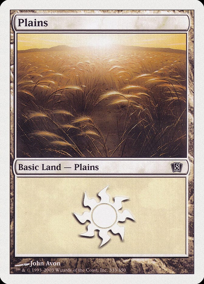 Plains (333) [Eighth Edition] Magic: The Gathering