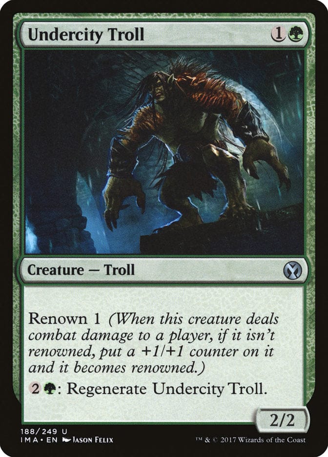 Undercity Troll [Iconic Masters] Magic: The Gathering