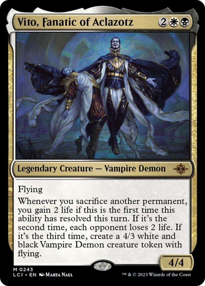 Vito, Fanatic of Aclazotz [The Lost Caverns of Ixalan] Magic: The Gathering