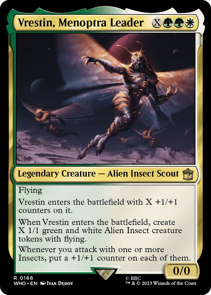 Vrestin, Menoptra Leader [Doctor Who] Magic: The Gathering