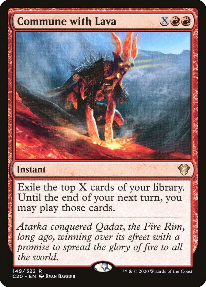 Commune with Lava [Commander 2020] Magic: The Gathering
