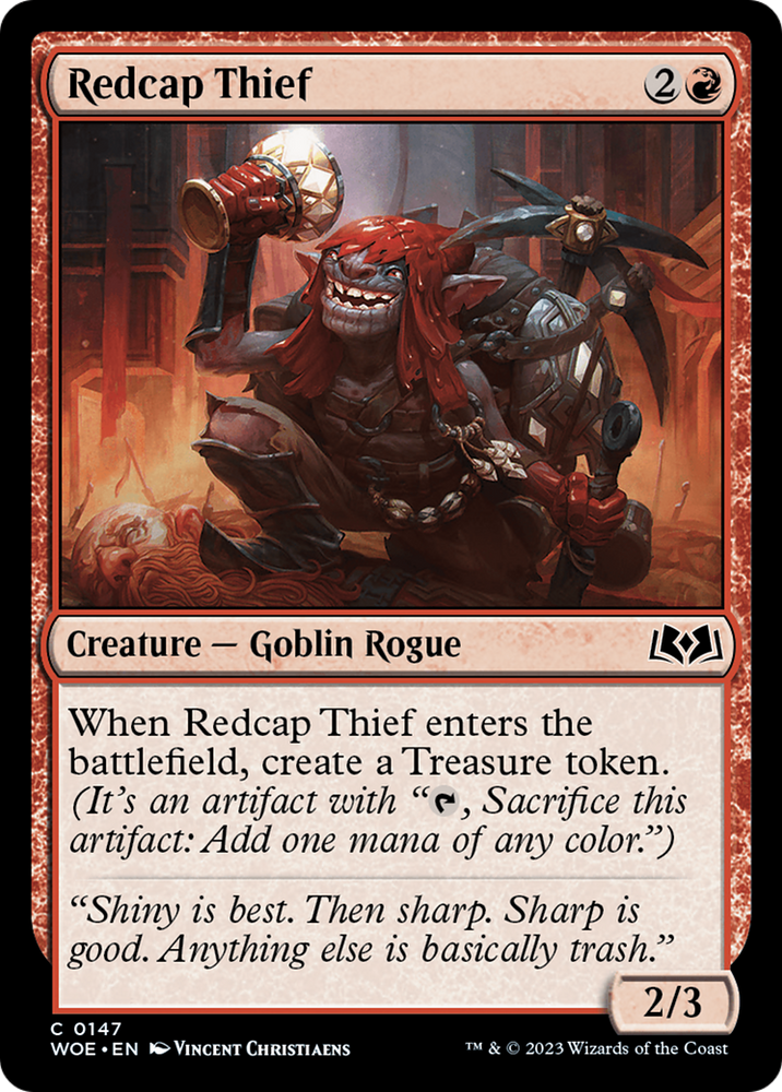 Redcap Thief [Wilds of Eldraine] Magic: The Gathering