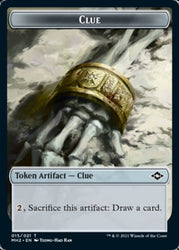 Clue (15) // Zombie Army Double-Sided Token [Modern Horizons 2 Tokens] Magic: The Gathering