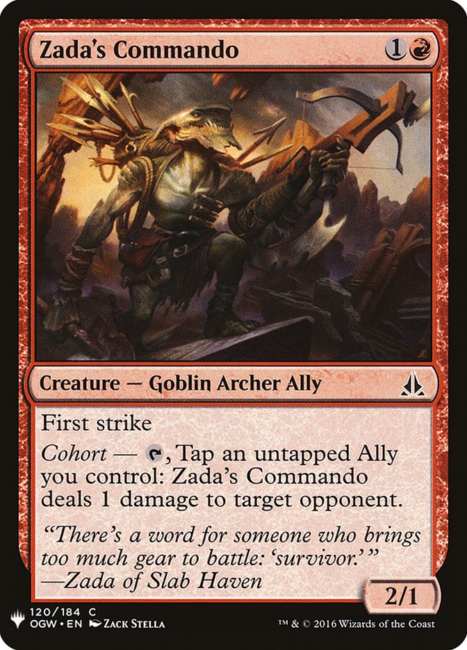 Zada's Commando [Mystery Booster] Magic: The Gathering
