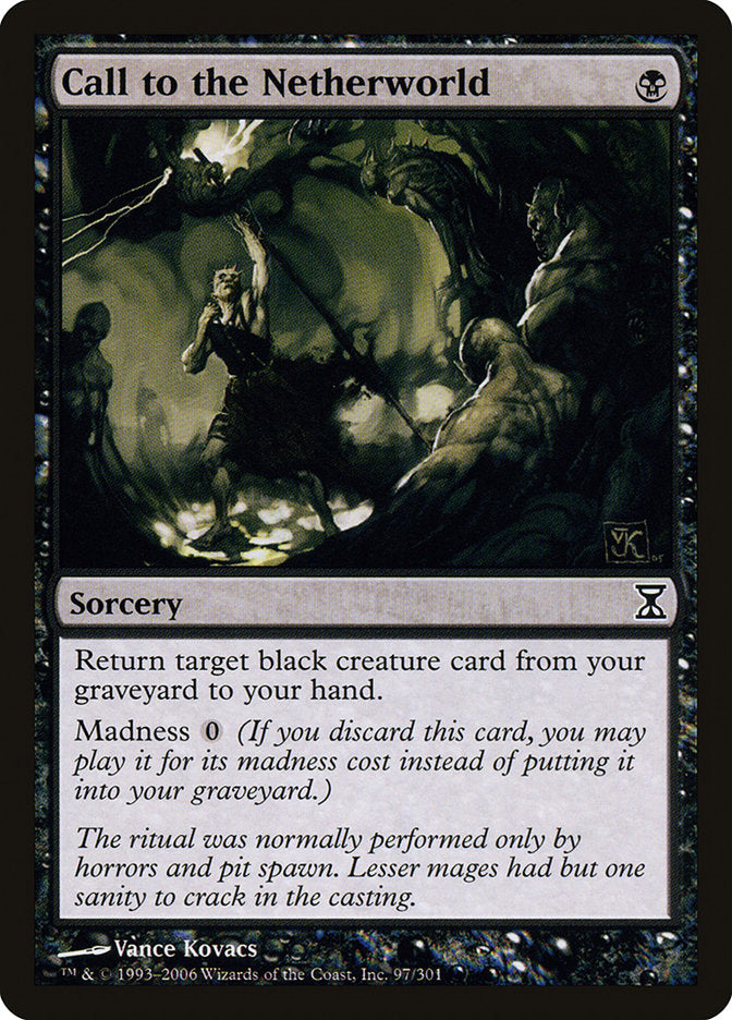 Call to the Netherworld [Time Spiral] Magic: The Gathering