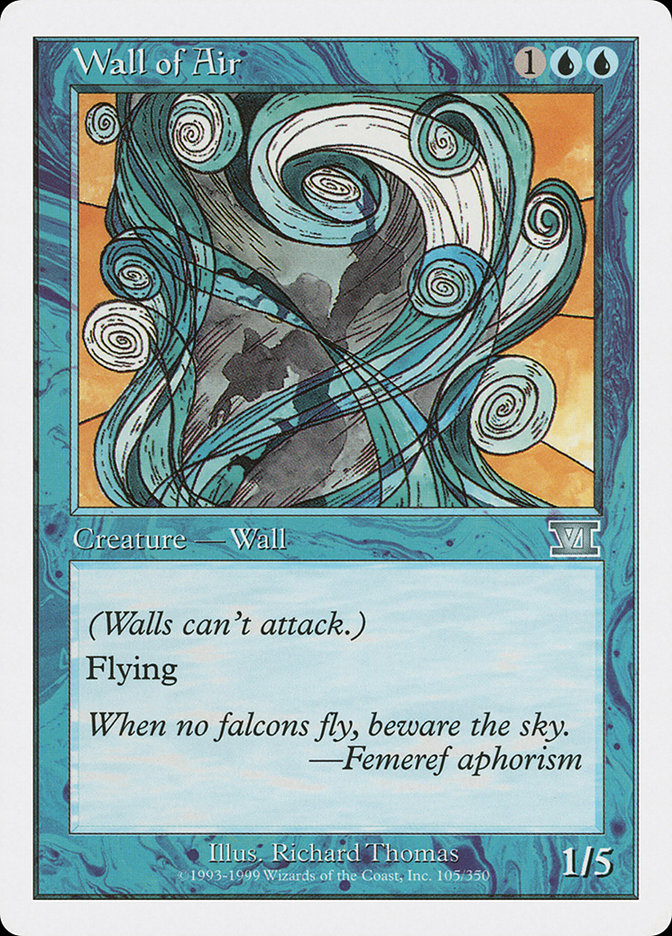 Wall of Air [Classic Sixth Edition] Magic: The Gathering