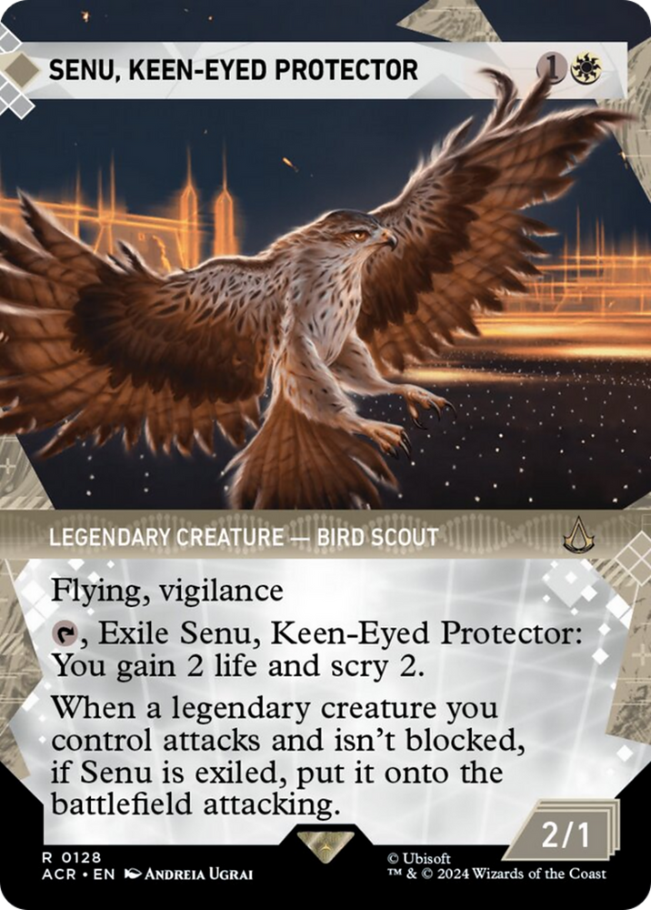 Senu, Keen-Eyed Protector (Showcase) [Assassin's Creed] Magic: The Gathering