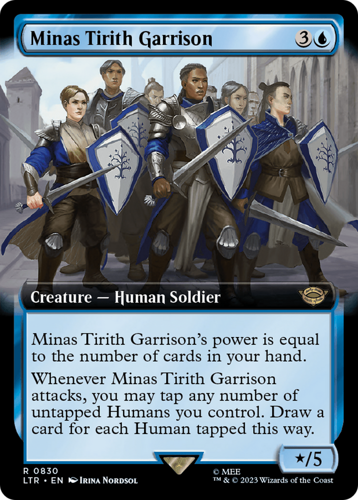 Minas Tirith Garrison (Extended Art) [The Lord of the Rings: Tales of Middle-Earth] Magic: The Gathering