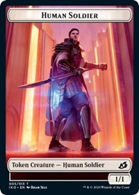 Human Soldier (005) // Zombie Double-Sided Token [Commander 2020 Tokens] Magic: The Gathering