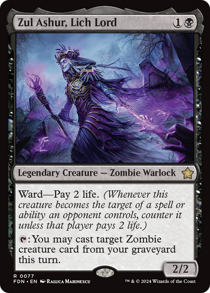 Zul Ashur, Lich Lord [Foundations] Magic: The Gathering