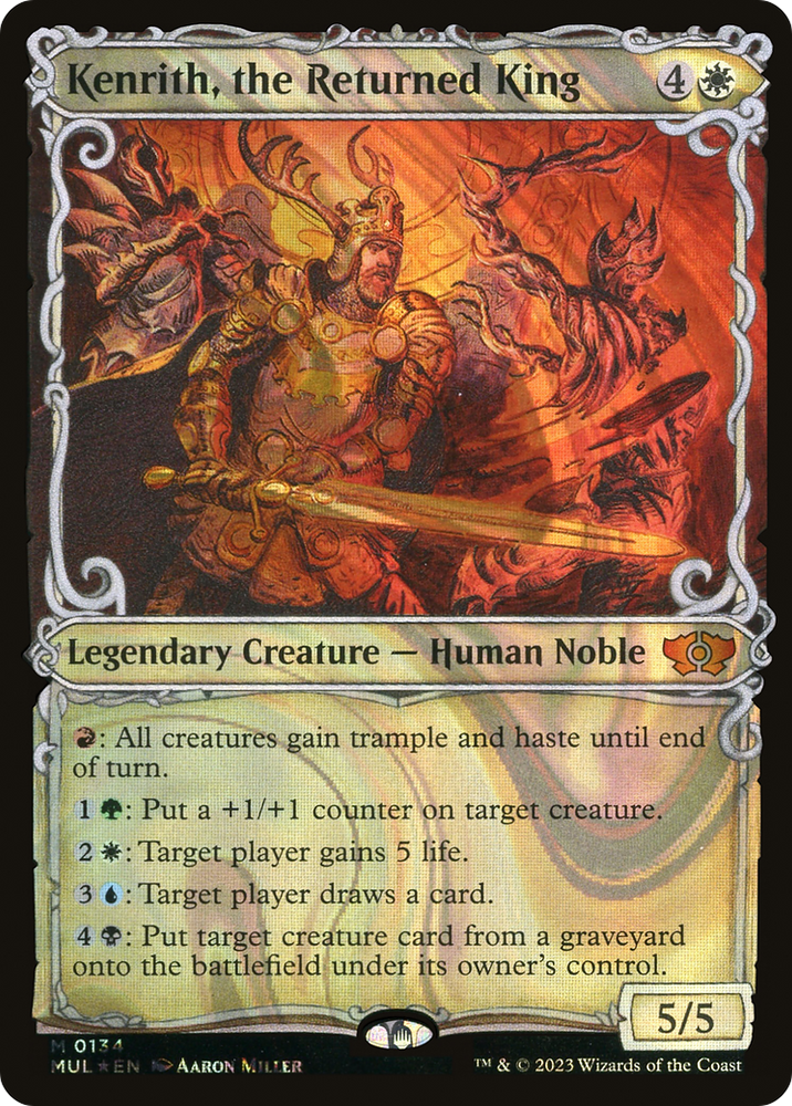 Kenrith, the Returned King (Halo Foil) [Multiverse Legends] Magic: The Gathering