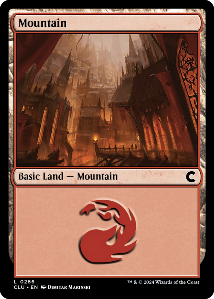 Mountain (0266) [Ravnica: Clue Edition] Magic: The Gathering