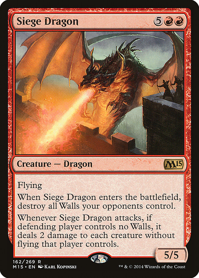 Siege Dragon [Magic 2015] Magic: The Gathering
