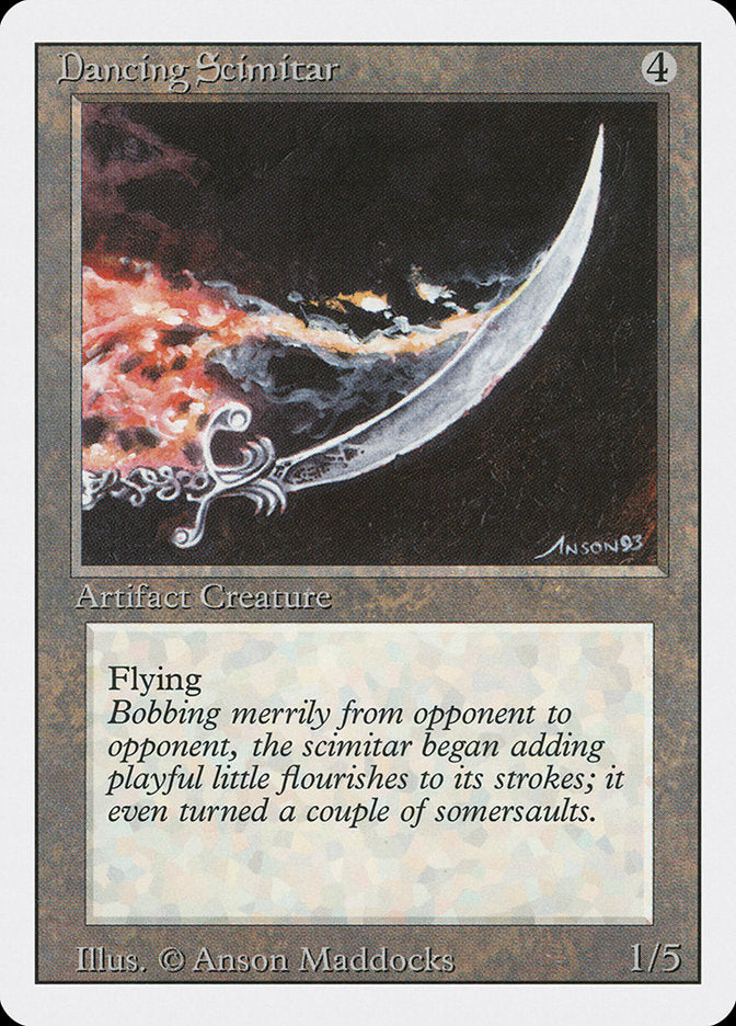Dancing Scimitar [Revised Edition] Magic: The Gathering